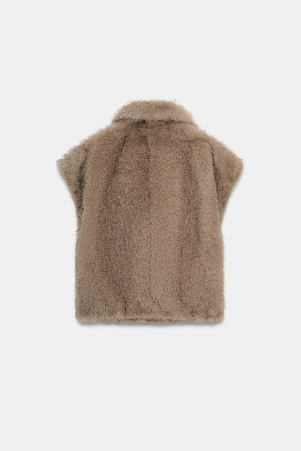 ЖИЛЕТ ИЗ ИСКУССТВЕННОГО МЕХА — ZW COLLECTION LIMITED EDITION