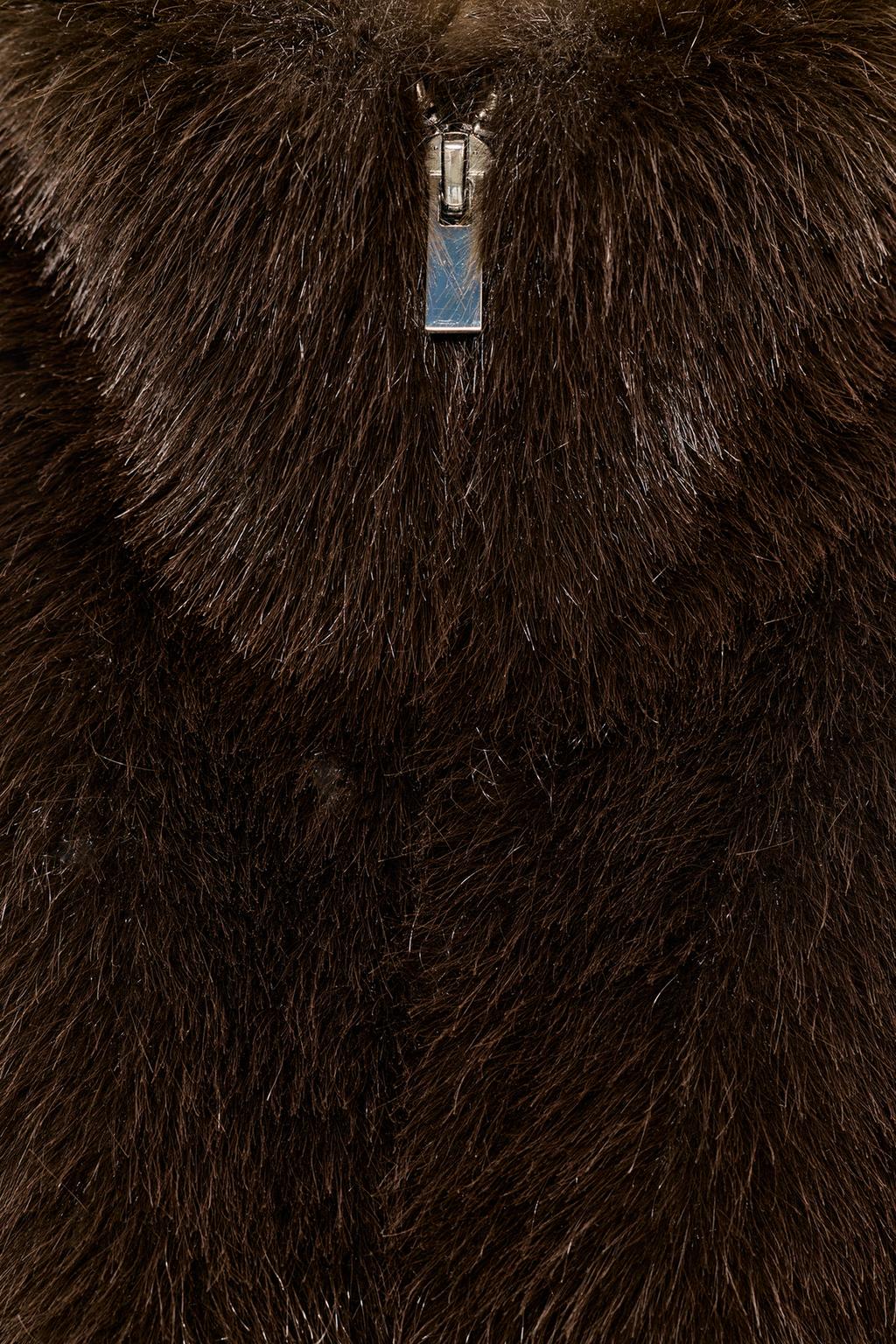 ZW COLLECTION FAUX FUR WAISTCOAT