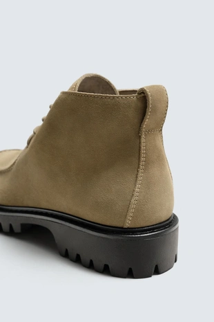 Beige | 2050/620/102 - Zara Кожаные ботинки
