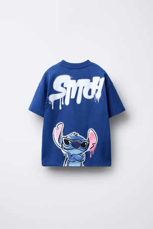 Купить Zara Футболка с рельефным принтом LILO & STITCH © DISNEY