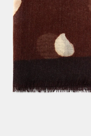 Шарф с принтом в горошек- Заказать в России