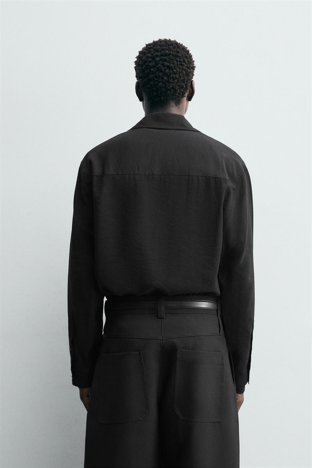 РУБАШКА-ПОЛО СТРУЯЩЕГОСЯ ПОКРОЯ