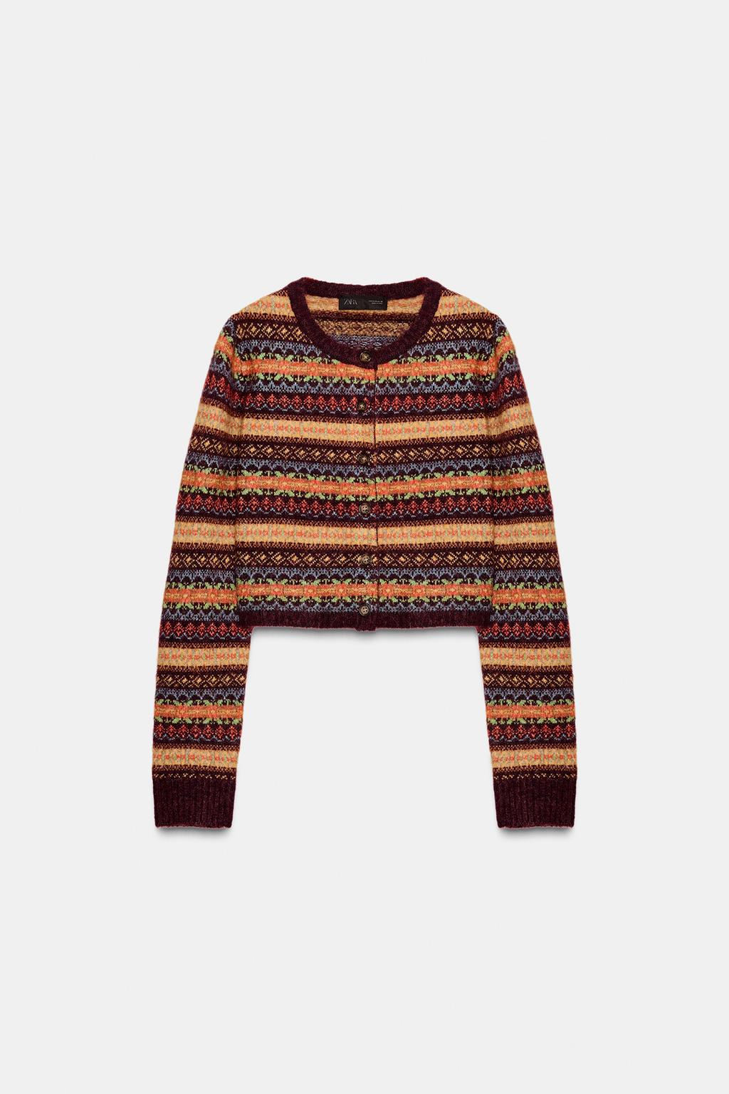 КОРОТКИЙ ЖАККАРДОВЫЙ КАРДИГАН