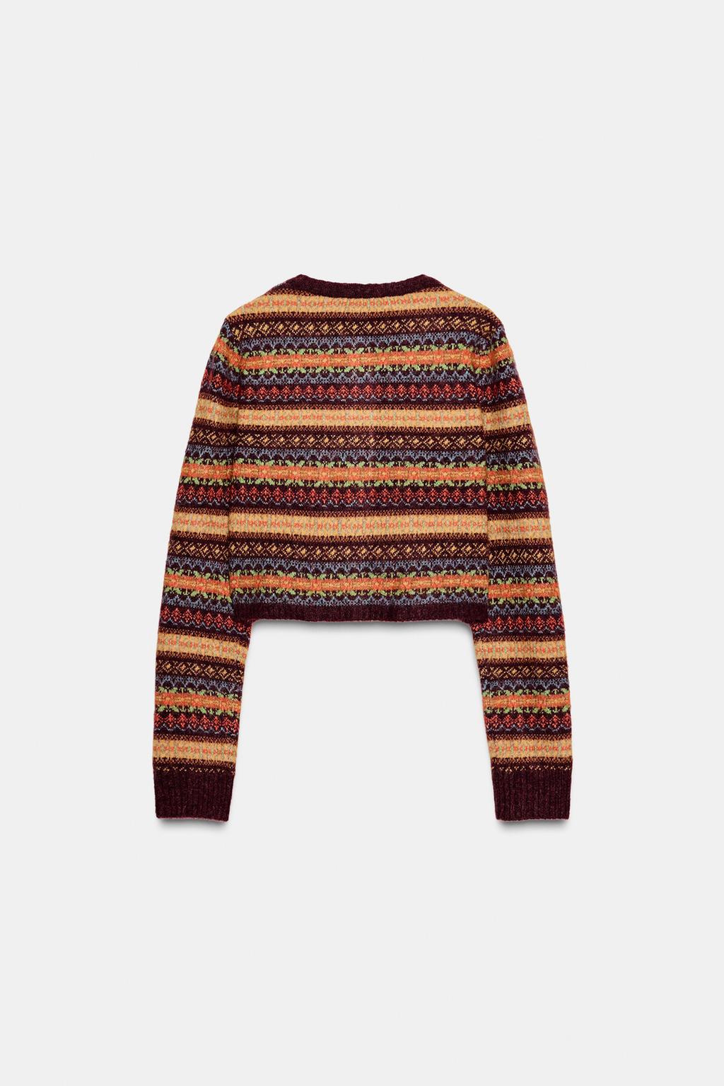 КОРОТКИЙ ЖАККАРДОВЫЙ КАРДИГАН