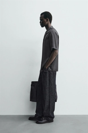 Рубашка REGULAR FIT из атласа