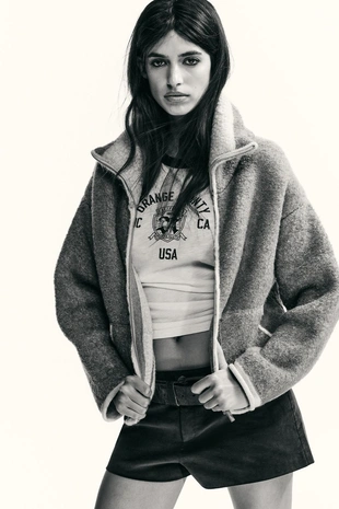 Кардиган с контрастными деталями- Заказать в России