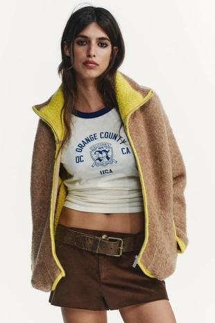 Кардиган с контрастными деталями- Заказать в России