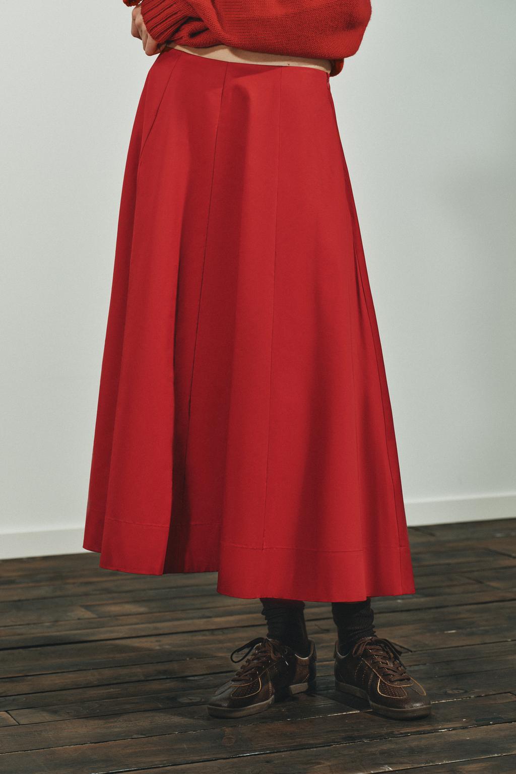 ЮБКА МИДИ В СКЛАДКУ