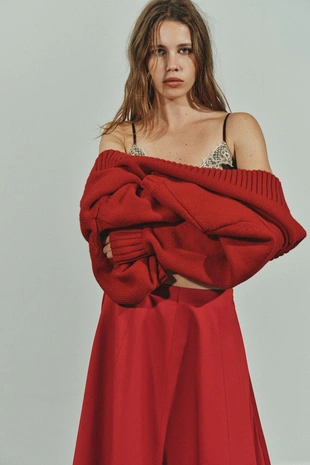 Юбка миди в складку- Заказать в России