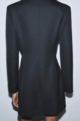 Black | 9225/062/800 - Zara Платье-блейзер двубортное — ZW COLLECTION