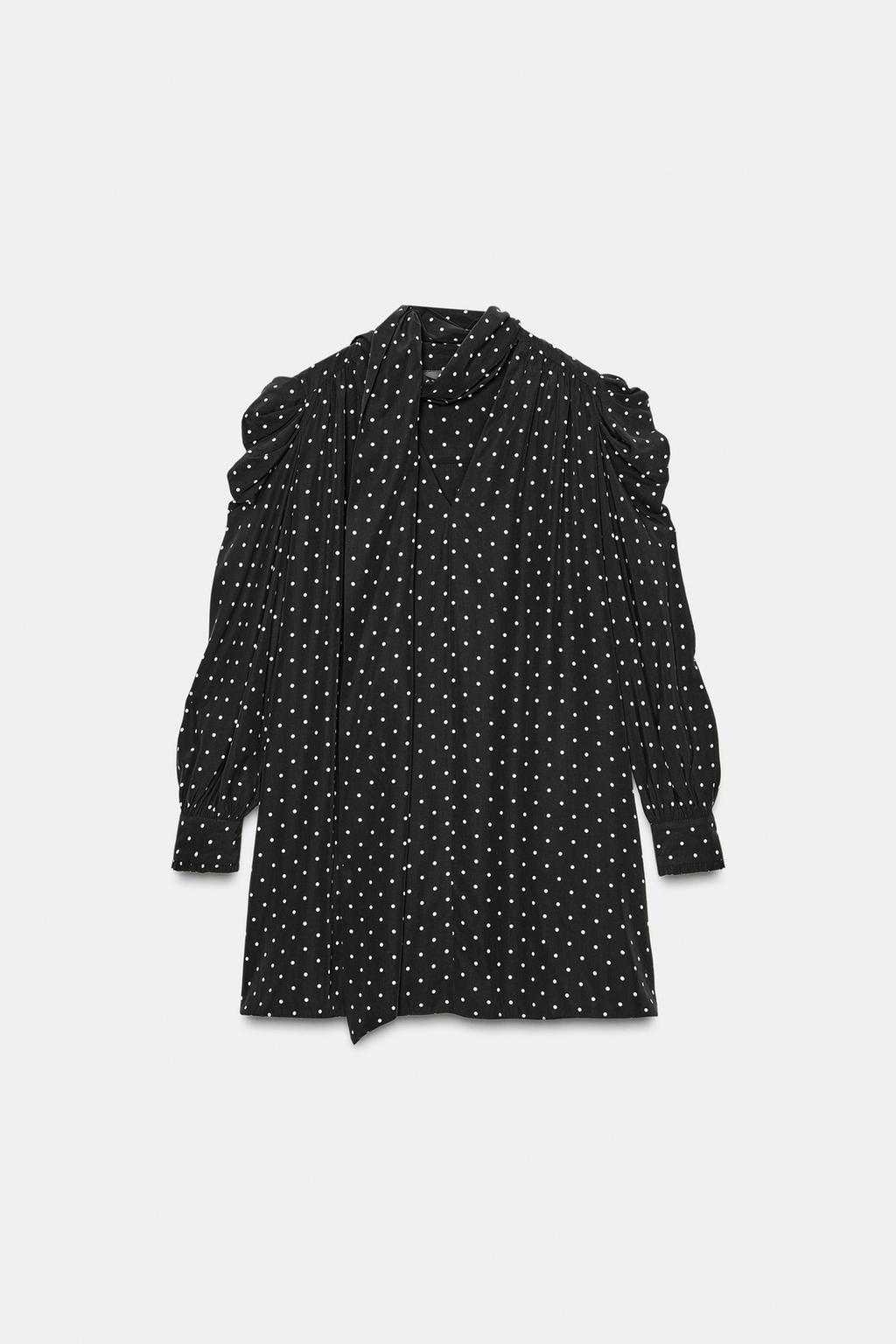 ПЛАТЬЕ В ГОРОШЕК С ПЛАТКОМ — ZW COLLECTION