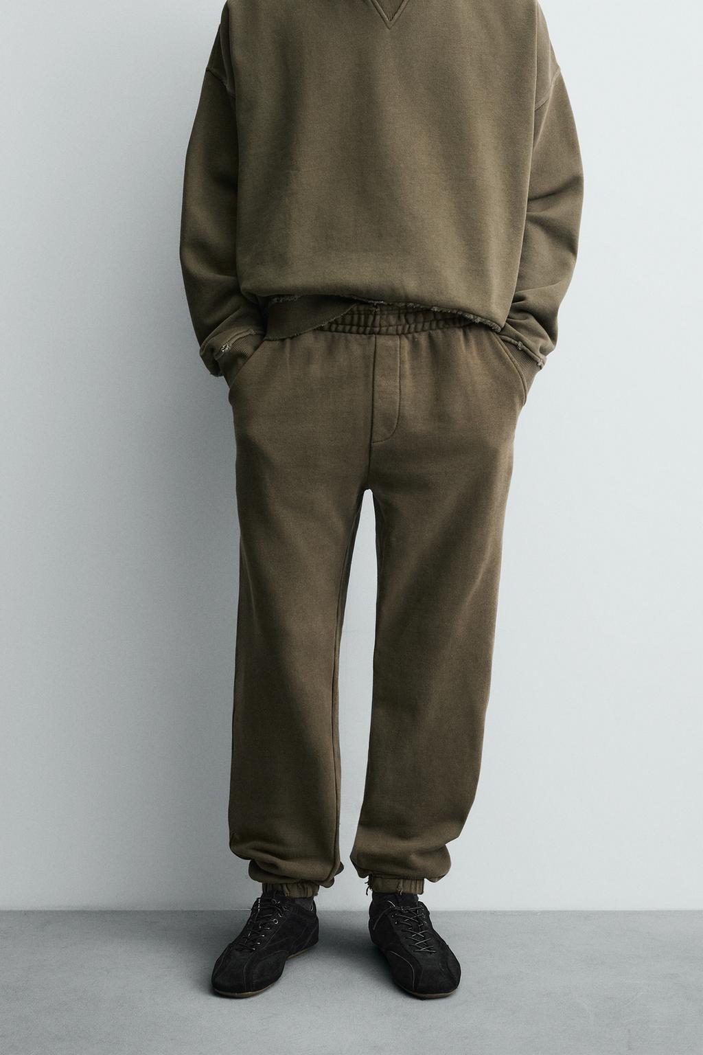БРЮКИ RELAXED FIT С ЭФФЕКТОМ ПОТЕРТОСТИ