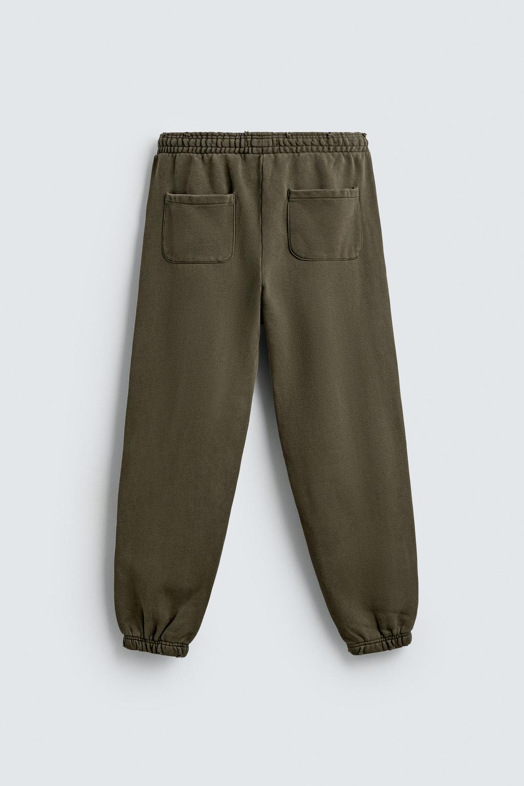 БРЮКИ RELAXED FIT С ЭФФЕКТОМ ПОТЕРТОСТИ