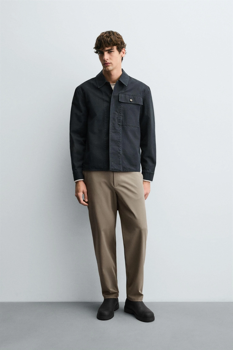 Брюки комфорт из текстурированной ткани