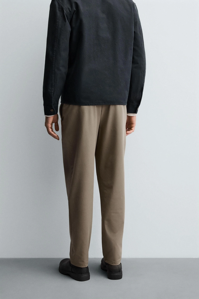 Брюки комфорт из текстурированной ткани