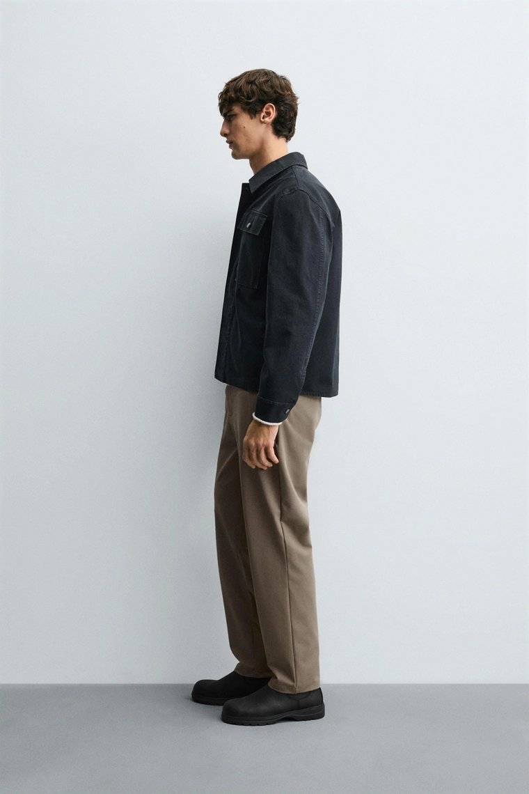 Брюки комфорт из текстурированной ткани