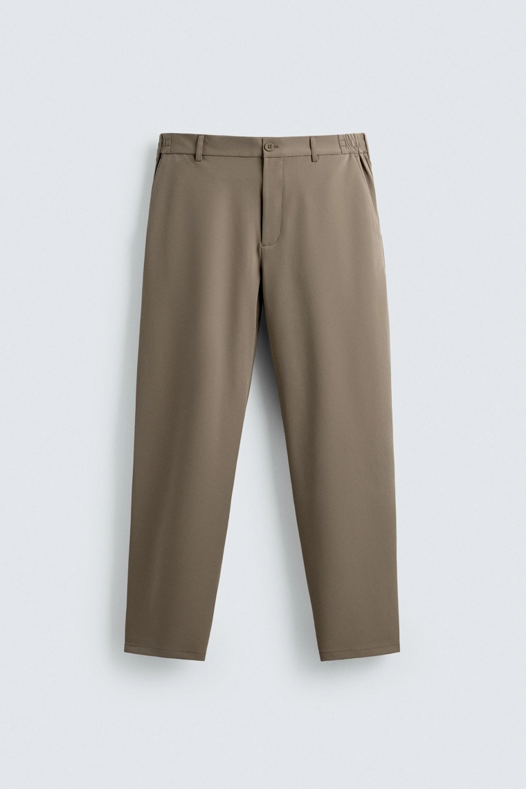 Брюки комфорт из текстурированной ткани