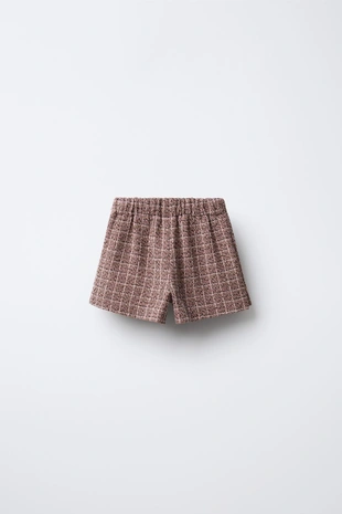 Юбка-шорты с принтом и бархатным карманом- Заказать в России