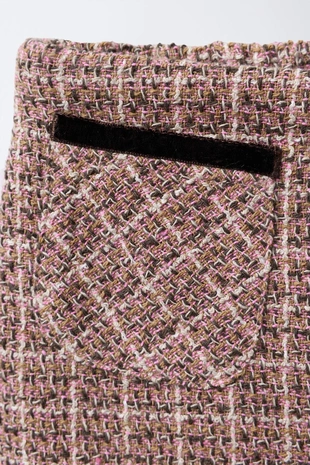 Юбка-шорты с принтом и бархатным карманом- Заказать в России