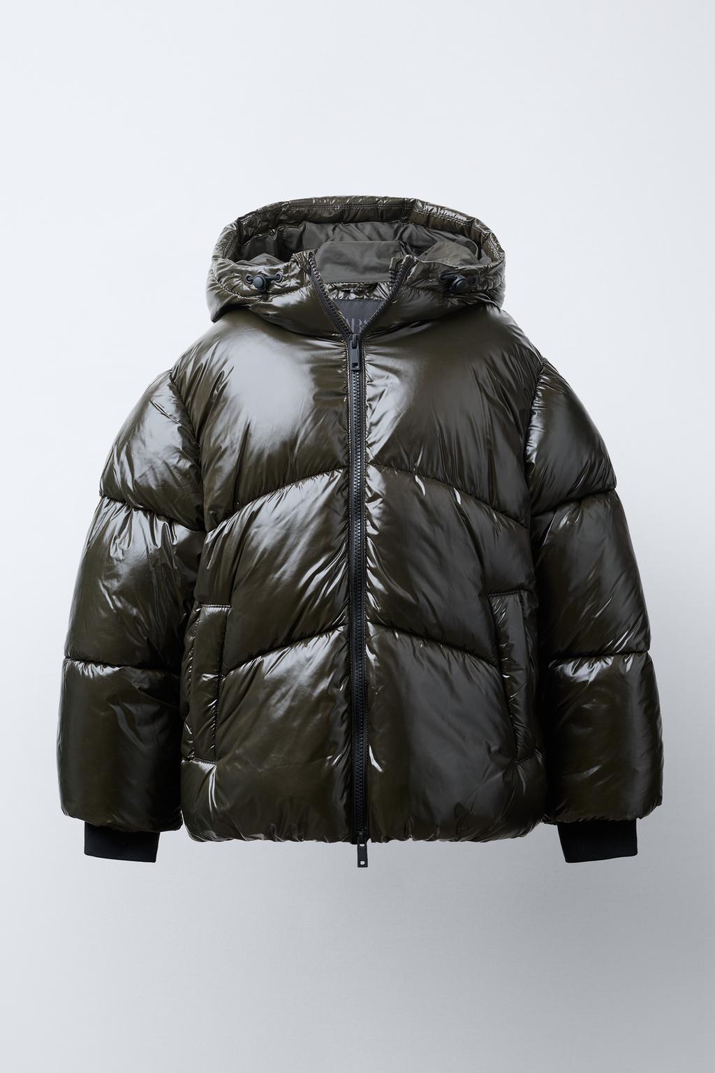 СТЕГАНОЕ ПАЛЬТО С КАПЮШОНОМ WATER REPELLENT