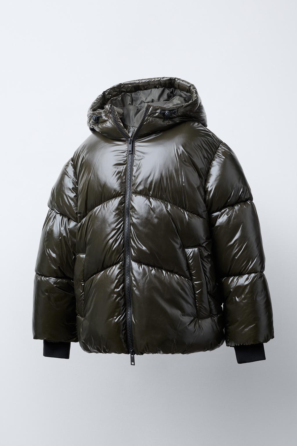 СТЕГАНОЕ ПАЛЬТО С КАПЮШОНОМ WATER REPELLENT