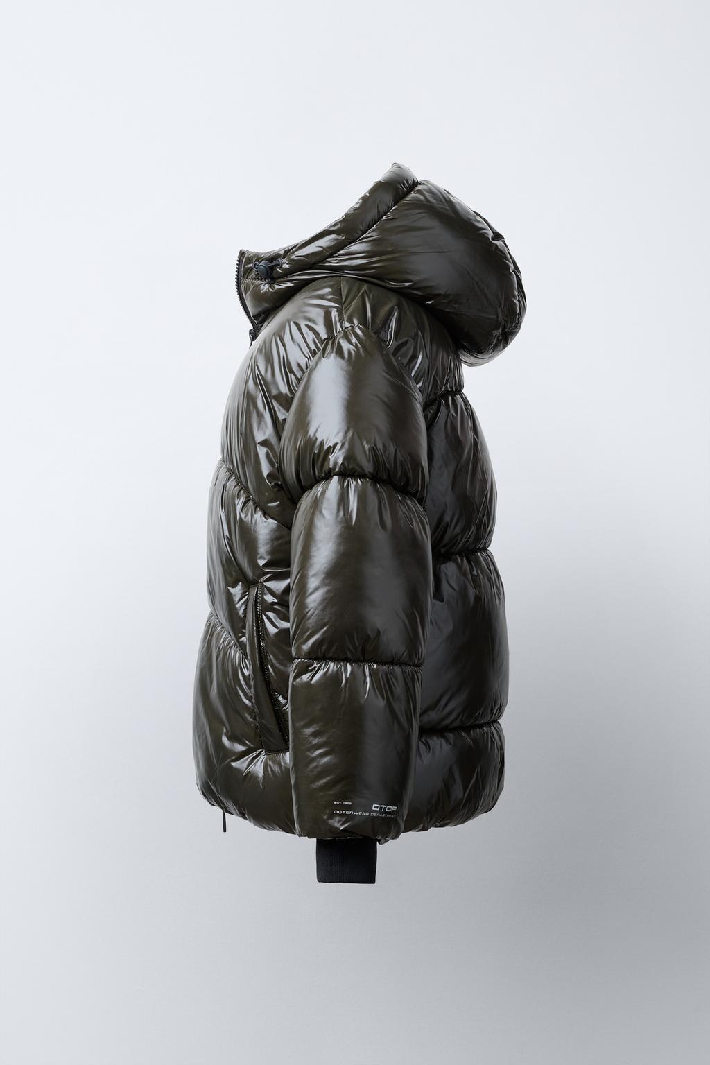 СТЕГАНОЕ ПАЛЬТО С КАПЮШОНОМ WATER REPELLENT