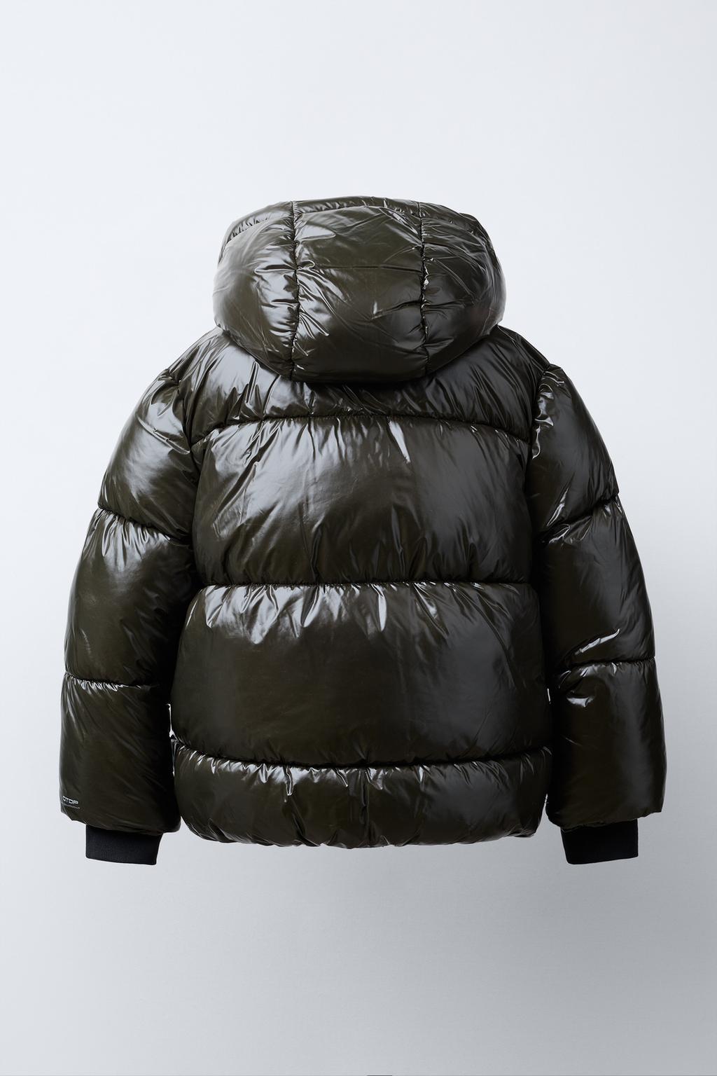 СТЕГАНОЕ ПАЛЬТО С КАПЮШОНОМ WATER REPELLENT