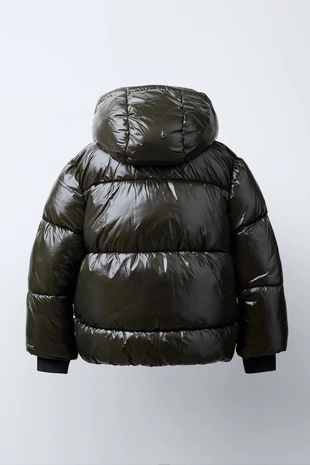 Стеганое пальто с капюшоном WATER REPELLENT- Заказать в России