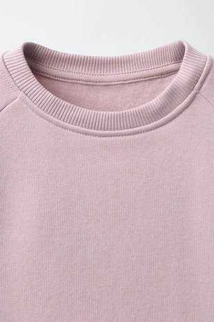 Pink / Mauve | 1880/622/668 - Zara Однотонная толстовка с этикеткой