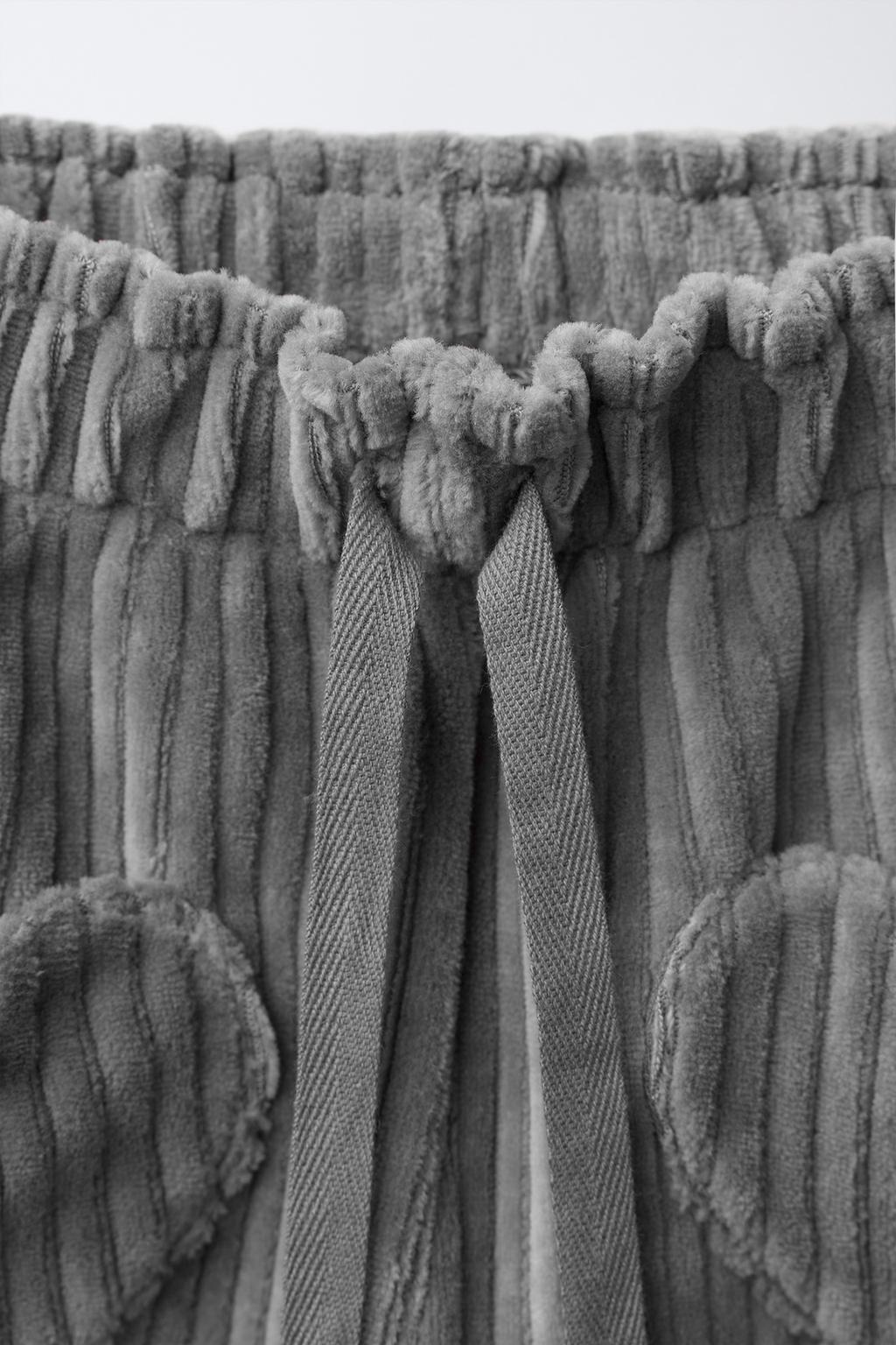 ВЕЛЬВЕТОВЫЕ БРЮКИ BAGGY С КАРМАНАМИ-СЕРДЕЧКАМИ