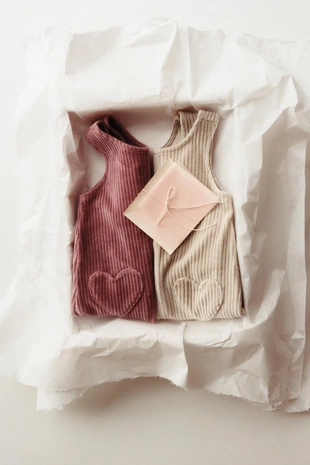 Pink | 2878/506/926 - Zara Сарафан с карманами-сердечками