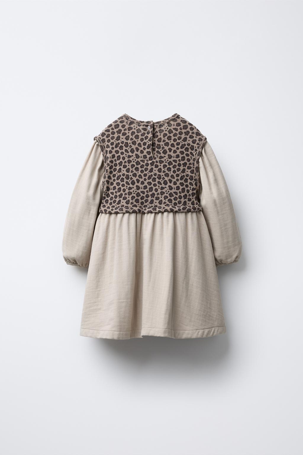 КОМБИНИРОВАННОЕ ПЛАТЬЕ С ПРИНТОМ