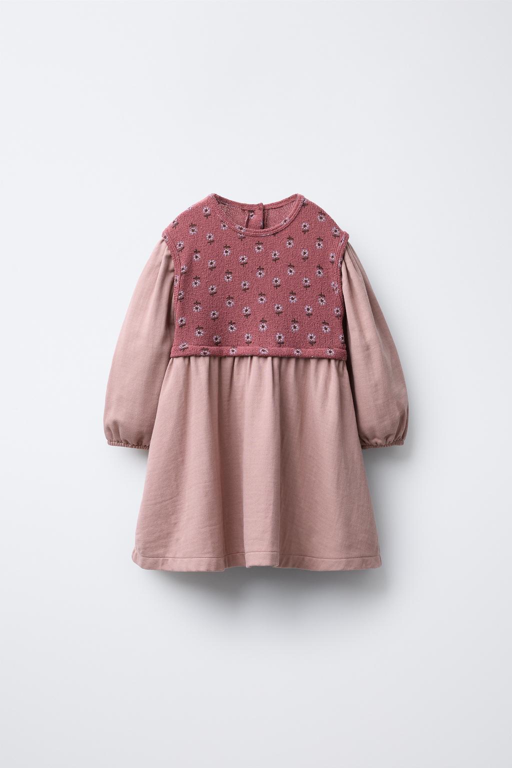 КОМБИНИРОВАННОЕ ПЛАТЬЕ С ПРИНТОМ