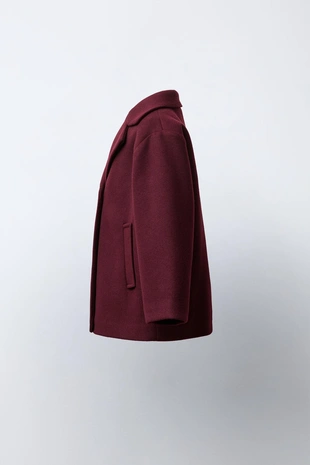 Burgundy | 5854/582/606 - Zara Пальто из сукна