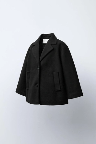 Купить Zara Пальто из шерстяной ткани