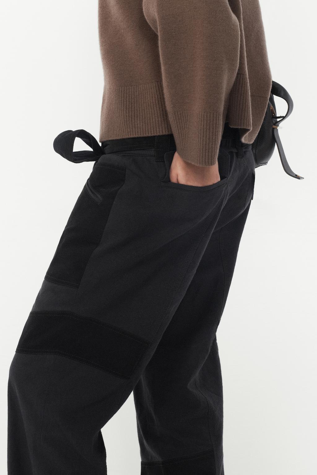 БРЮКИ КАРГО С ПЭЧВОРКОМ — THE ITEM ZARA WOMAN