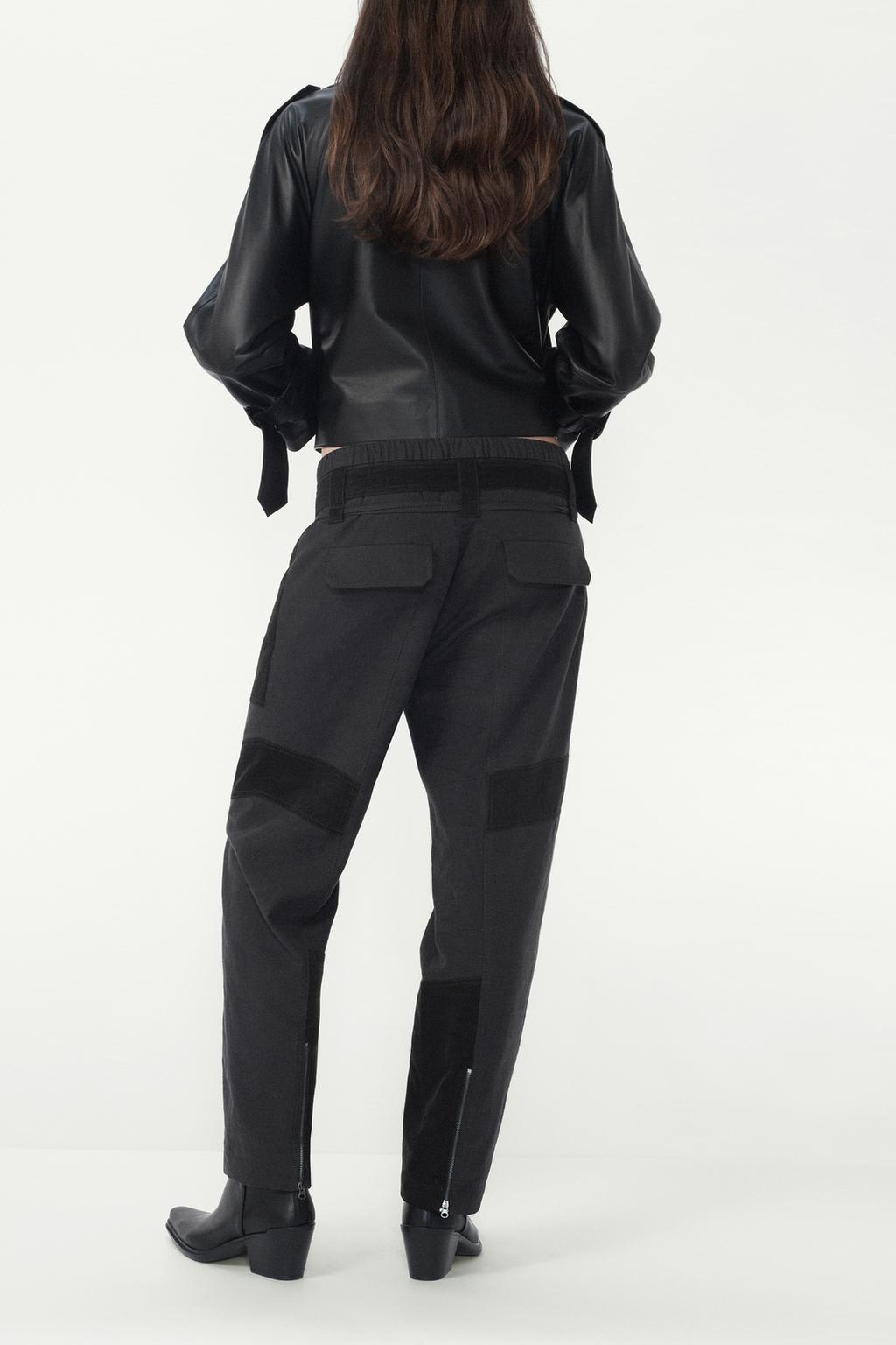 БРЮКИ КАРГО С ПЭЧВОРКОМ — THE ITEM ZARA WOMAN