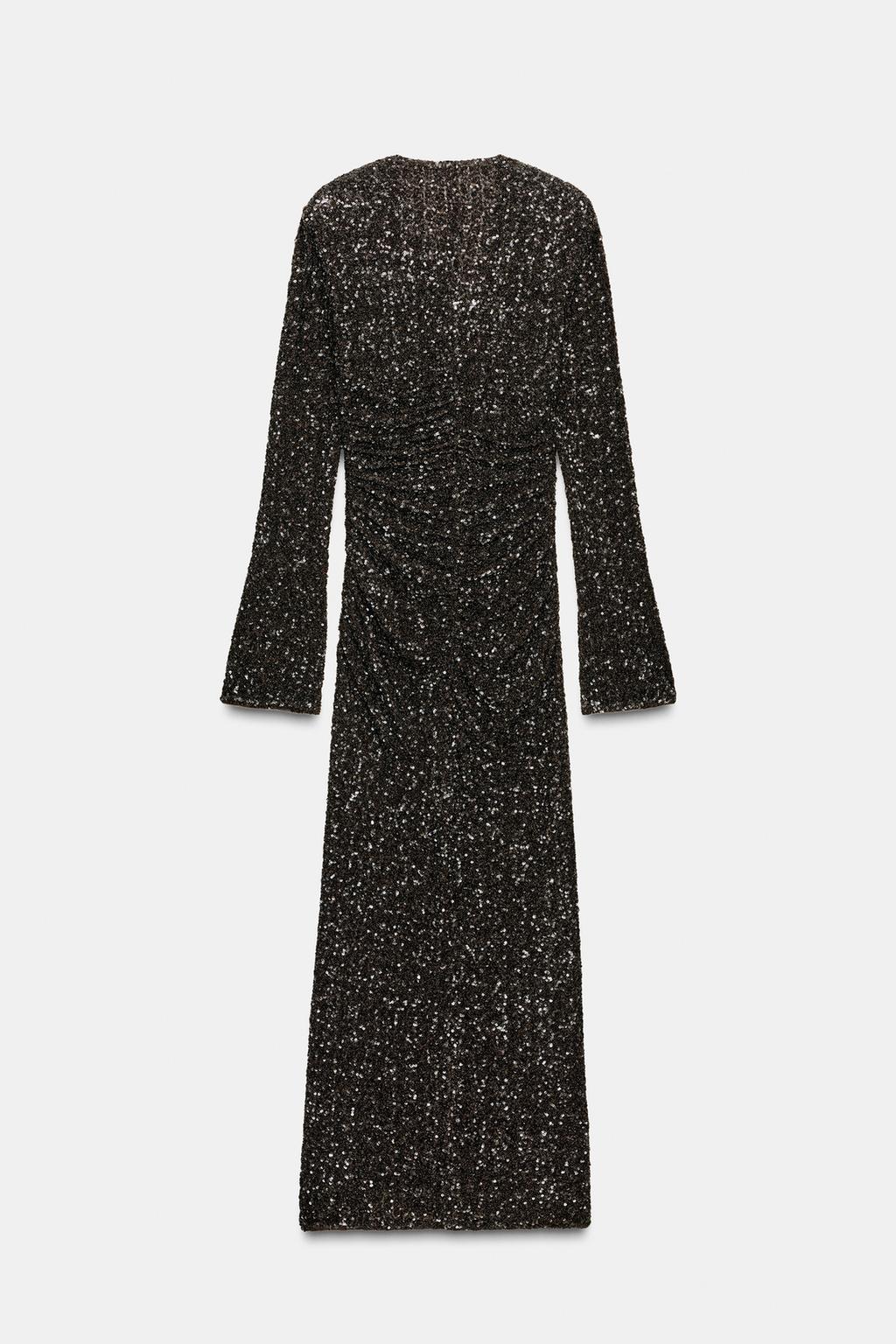 ПЛАТЬЕ С ПАЙЕТКАМИ И ПОДПЛЕЧНИКАМИ — ZW COLLECTION