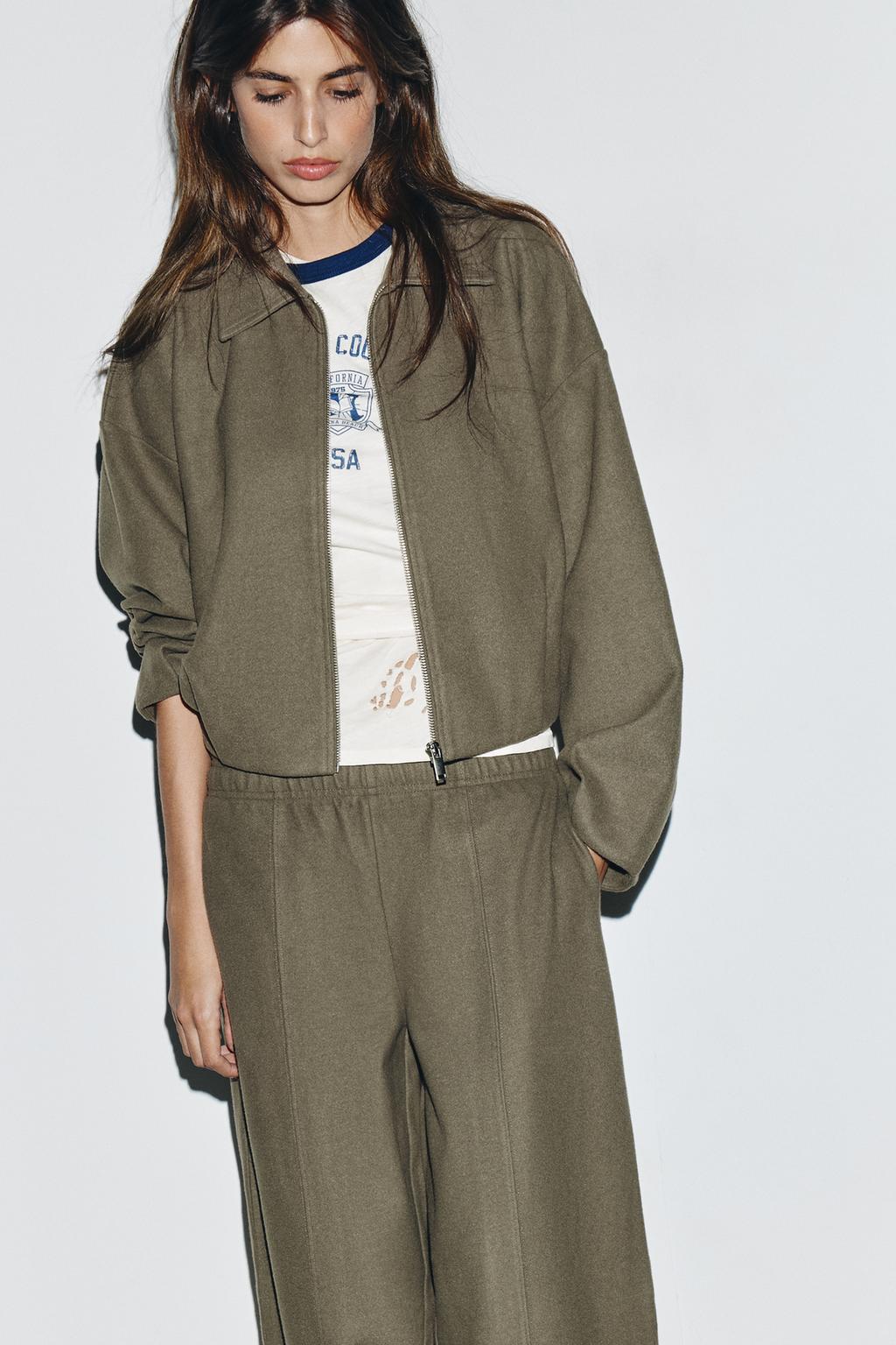 БРЮКИ ПРЯМОГО КРОЯ ИЗ МЯГКОЙ ТКАНИ