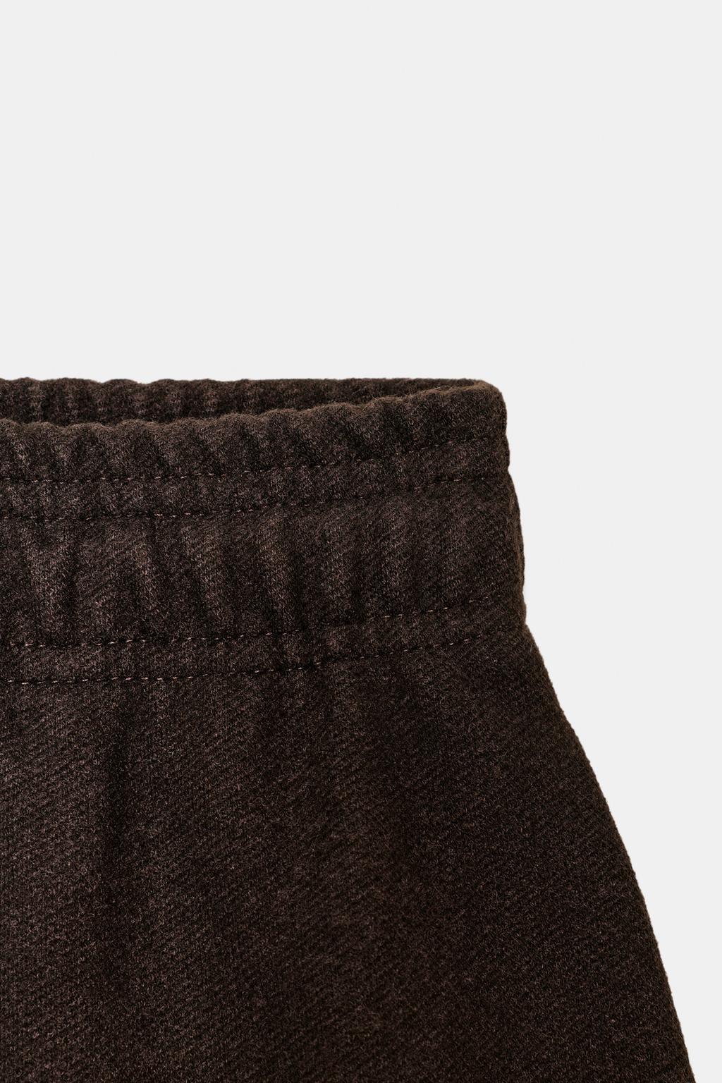 БРЮКИ ПРЯМОГО КРОЯ ИЗ МЯГКОЙ ТКАНИ