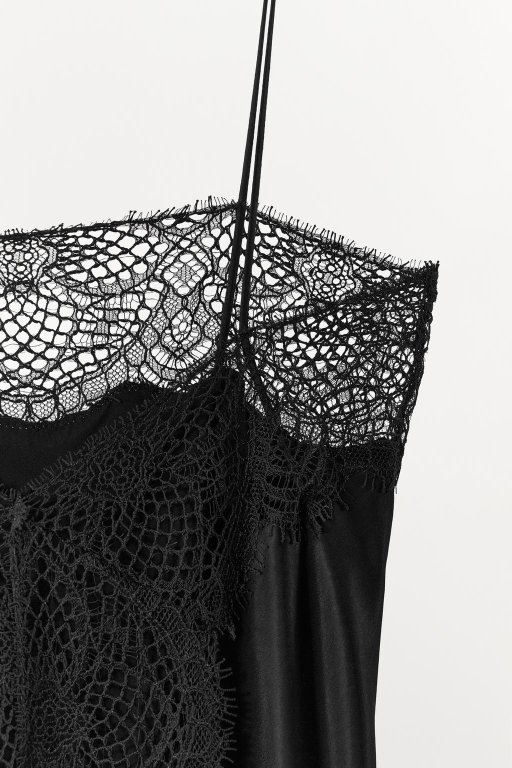 АТЛАСНЫЙ ТОП В БЕЛЬЕВОМ СТИЛЕ С КРУЖЕВОМ