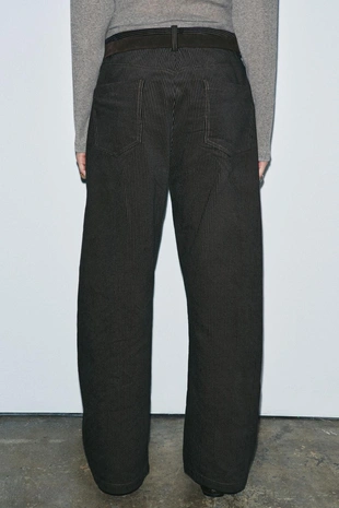 striped | 5344/243/104 - Zara Широкие брюки в полоску — ZW COLLECTION