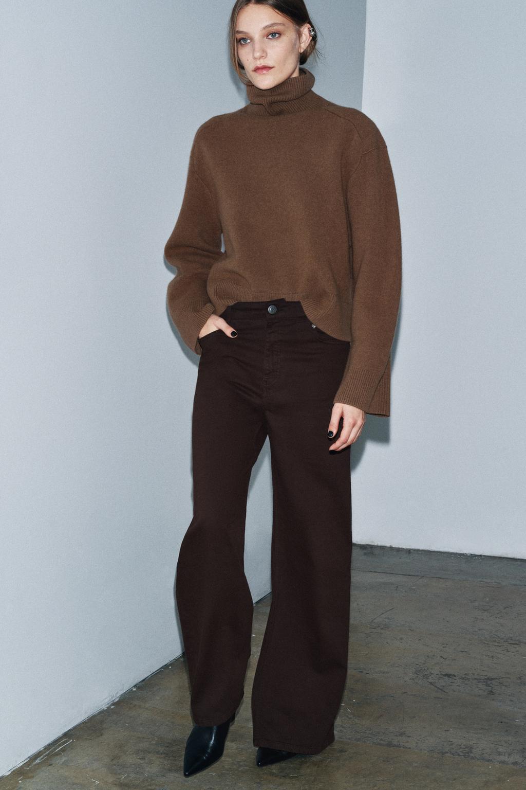 ДЖИНСЫ WIDE LEG С ВЫСОКОЙ ПОСАДКОЙ — ZW COLLECTION