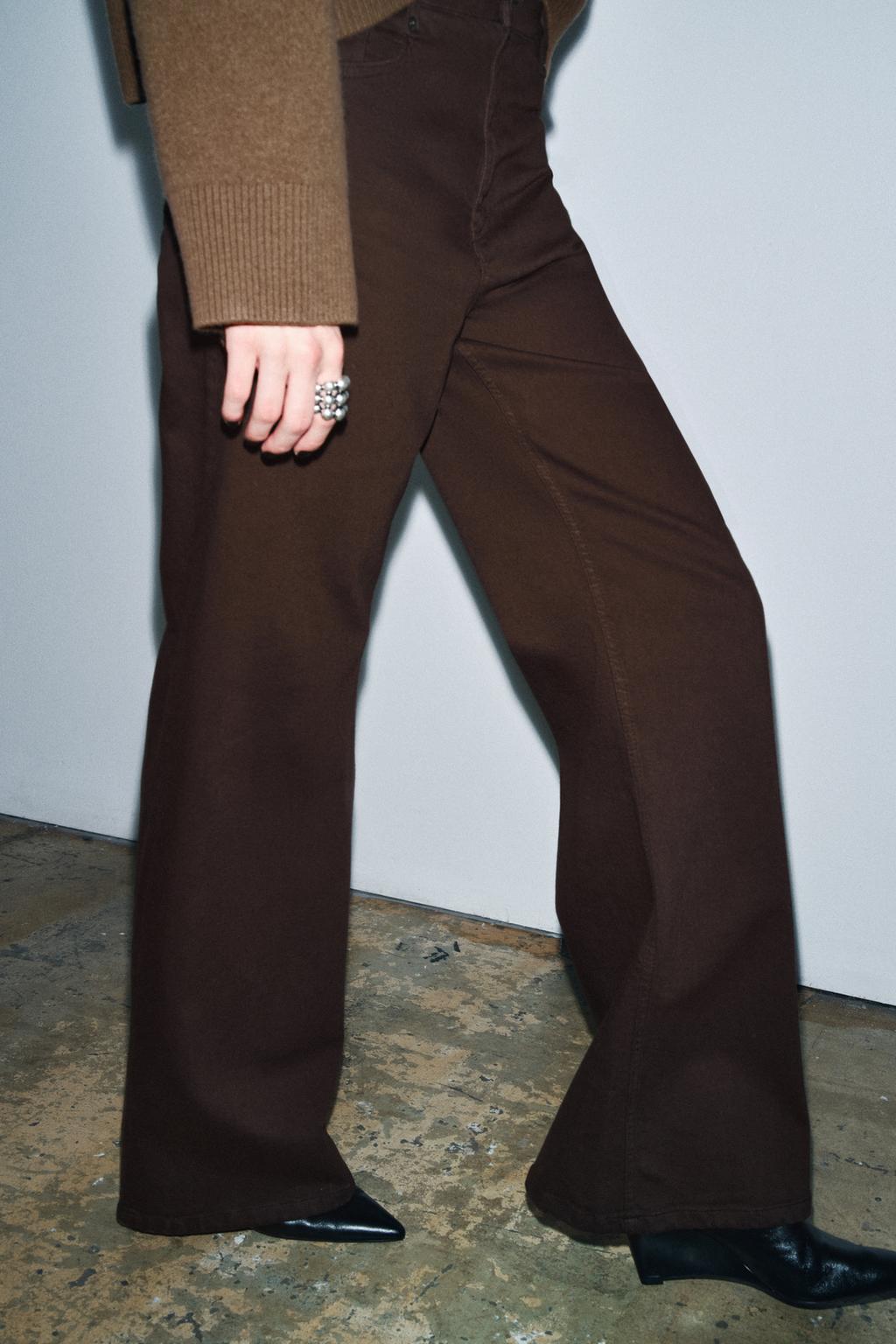 ДЖИНСЫ WIDE LEG С ВЫСОКОЙ ПОСАДКОЙ — ZW COLLECTION