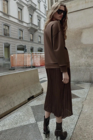 Комбинированное атласное платье- Заказать в России