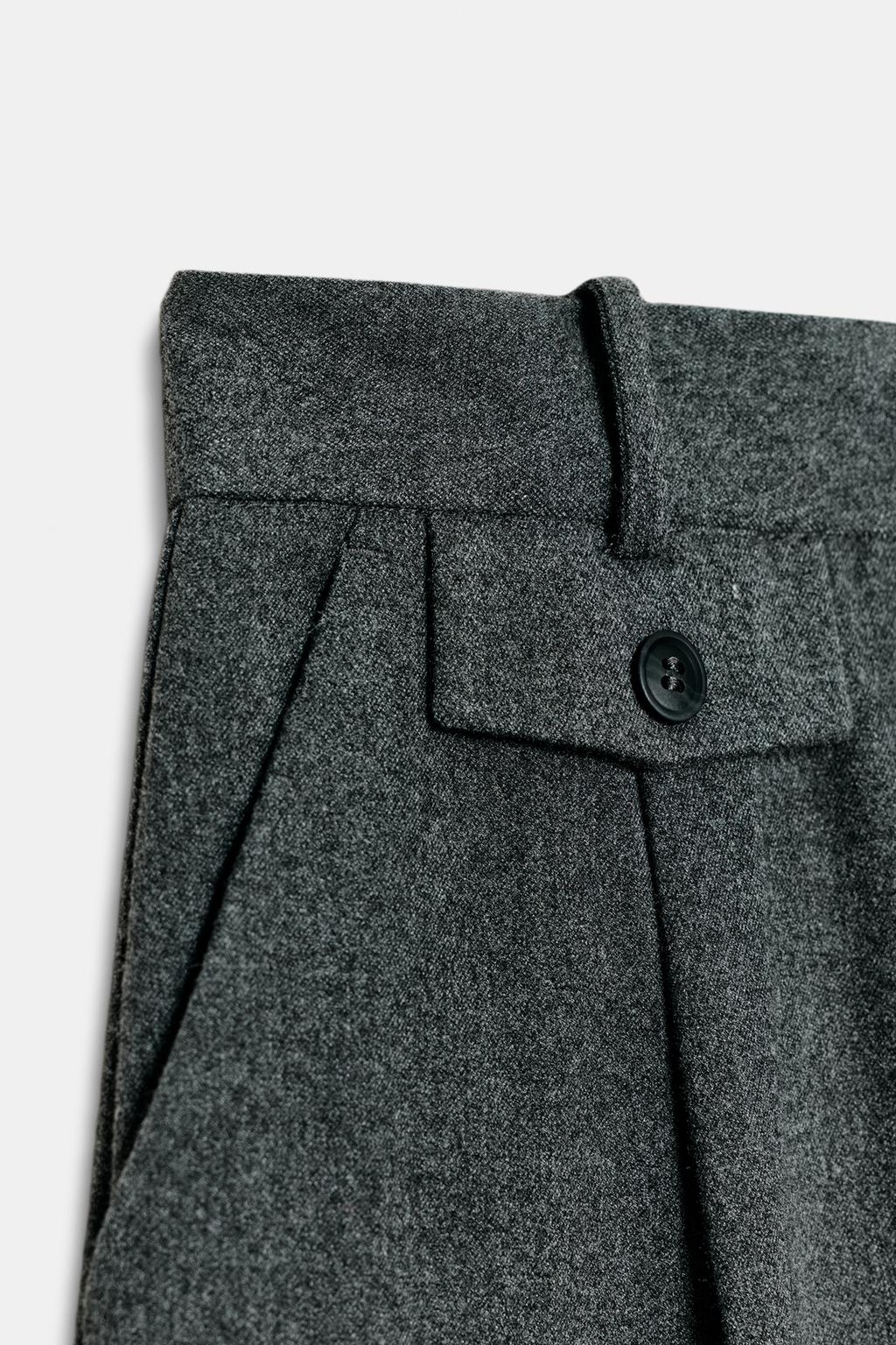 ПРЯМЫЕ БРЮКИ С ЗАЩИПАМИ