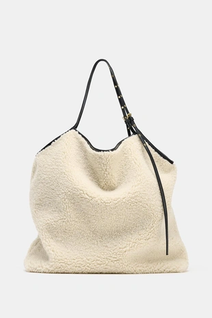 Black | 6187/610/800 - Zara Двусторонняя сумка-шопер