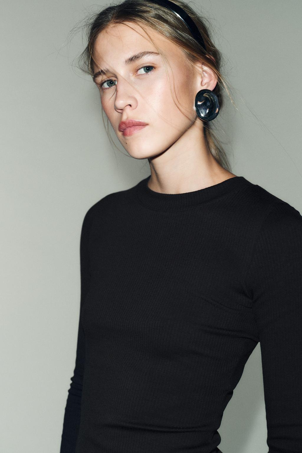 ФУТБОЛКА В РУБЧИК С ДЛИННЫМИ РУКАВАМИ