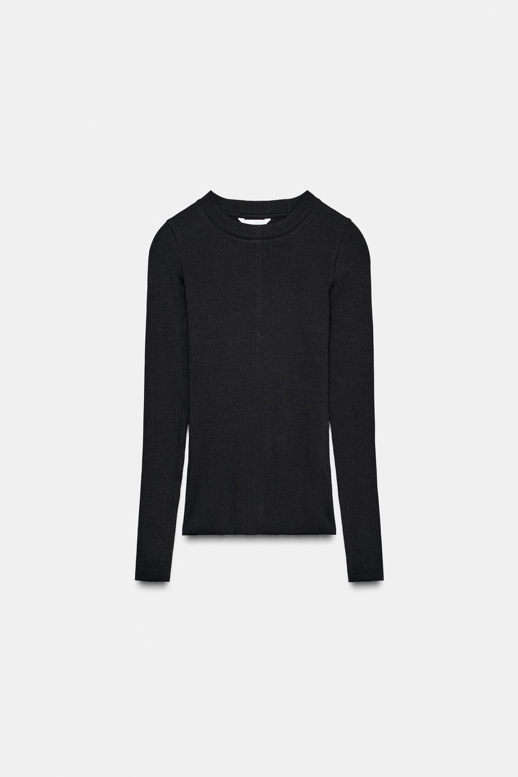 ФУТБОЛКА В РУБЧИК С ДЛИННЫМИ РУКАВАМИ