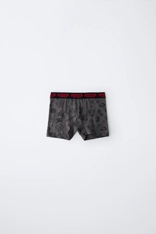 Anthracite grey | 8501/761/807 - Zara 6-14 лет/набор из двух трусов-боксеров STRANGER THINGS ™/ © NETFLIX